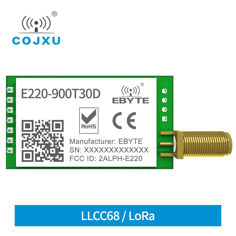LoRa LLCC68 868MHz 915MHz   30dBm Ÿ 10k..